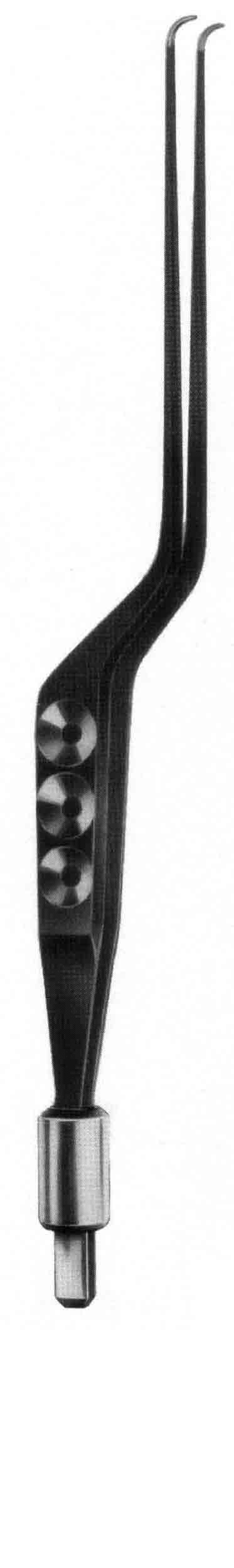 BİPOLAR PENSET BAYONET İZOLELİ EĞRİ UÇLU 20CM NO-D